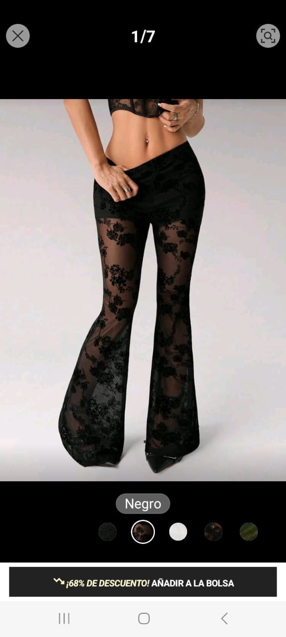 Pantalón de encaje
