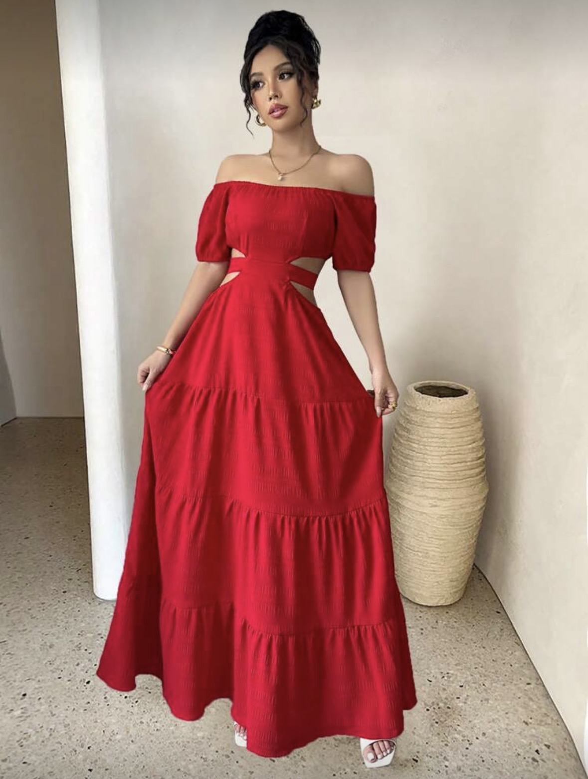 Vestido largo mexicano